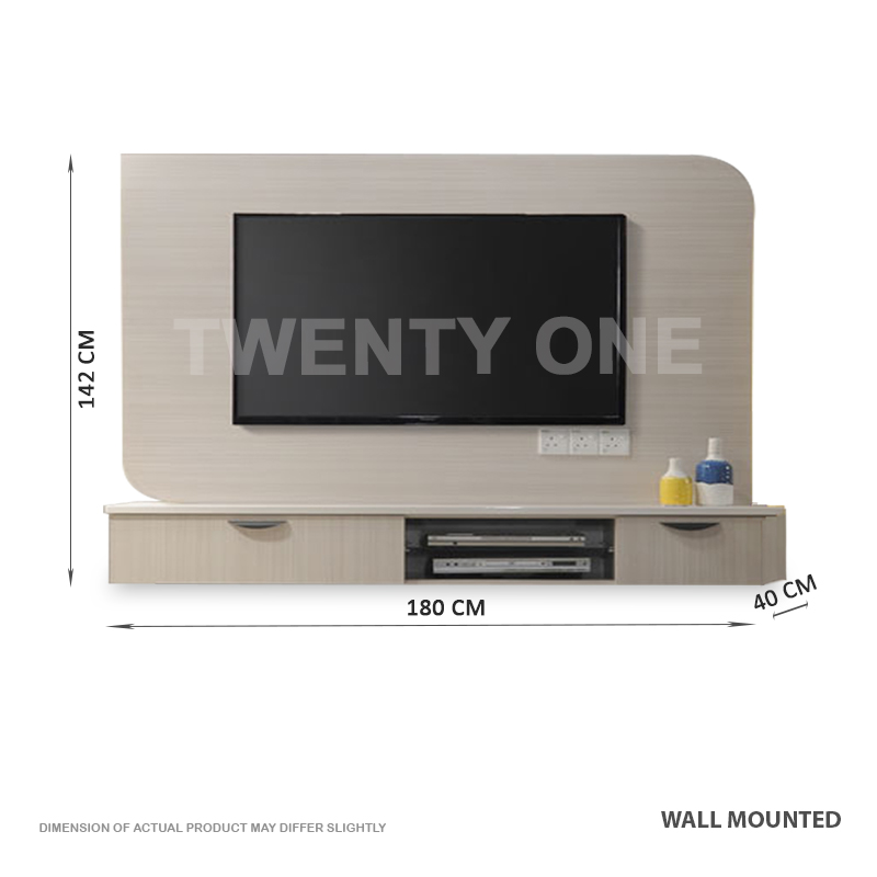 SA TV 1626 WH - TANSY  Wall Mounted TV Cabinet 1 B
